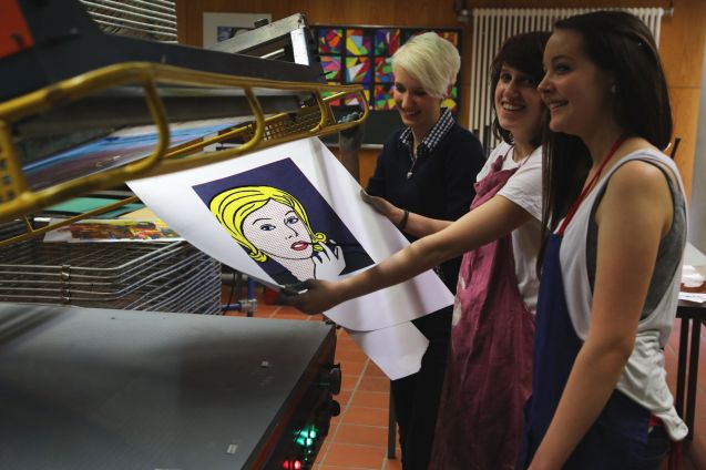 Der fertige Siebdruck