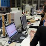 Arbeitsplätze zur Messwerterfassung im Kurs B