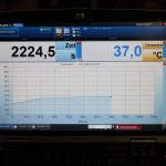 Messwerterfassung der Temperatur im Verbrennungskalorimeter