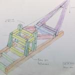 Konstruktionsplan des Römerkrans