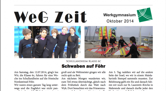 Neue Ausgabe der "WeG-Zeit"