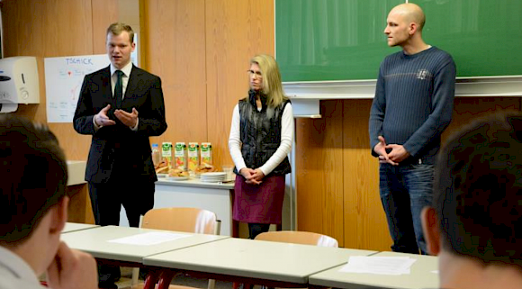 Unternehmergespräche im Werkgymnasium – der Ehemalige und die Diätassistentin