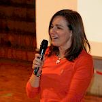 Frau Paasch begrüßt die Wettbewerbsteilnehmer.